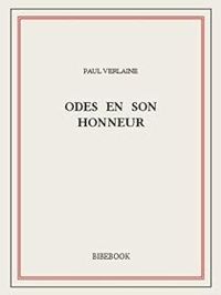 Couverture du livre Odes en son honneur - Paul Verlaine