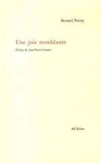 Bernard Perroy - Une joie tremblante