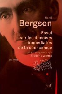 Couverture du livre Essai sur les données immédiates de la conscience  - Henri Bergson