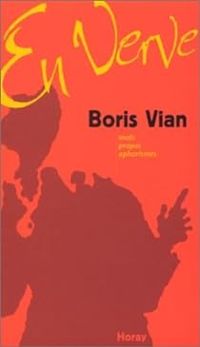 Couverture du livre En verve : Boris Vian - Boris Vian