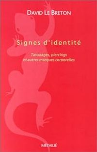 Couverture du livre Signes d'identité  - David Le Breton