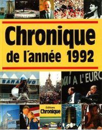 Couverture du livre Chronique de l'année 1992 - Jacques Legrand