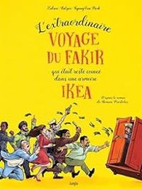 Couverture du livre L'extraordinaire voyage du fakir qui était resté coincé dans une armoire Ikea  - Zidrou  - Falzar  - Kyungeun 