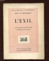 Henry De Montherlant - L'Exil : pièce en 3 actes