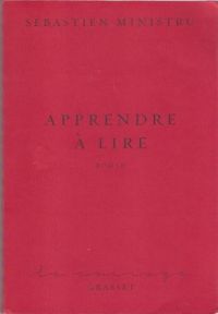 Couverture du livre Apprendre à lire - Sebastien Ministru