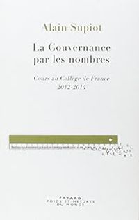 Couverture du livre La gouvernance par les nombres - Alain Supiot