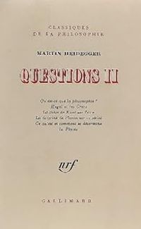 Couverture du livre Questions - Martin Heidegger