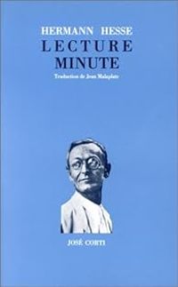 Couverture du livre Lecture minute - Hermann Hesse