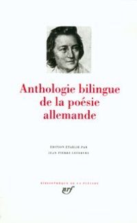 Jean Pierre Lefebvre - Anthologie bilingue de la poésie allemande