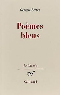 Couverture du livre Poèmes bleus - Georges Perros