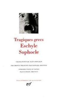 Couverture du livre Eschyle - Sophocle : Tragiques grecs - Sophocle  - Eschyle 