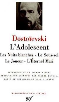 Couverture du livre L'Adolescent  - Fiodor Dostoievski