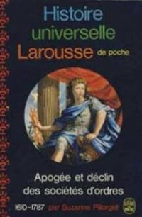 Couverture du livre Histoire universelle Larousse de poche   - Suzanne Pillorget