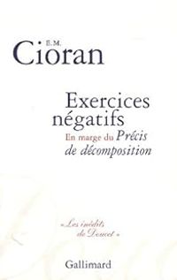 Couverture du livre Exercices négatifs  - Emil Cioran