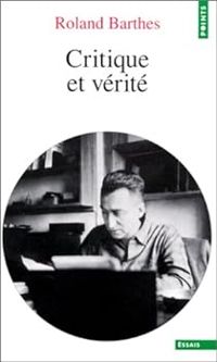 Couverture du livre Critique et vérité - Roland Barthes