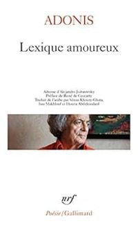  Adonis - Lexique amoureux