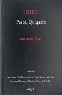 Couverture du livre Inter - Pascal Quignard