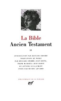 Douard Dhorme - La Bible : Ancien Testament