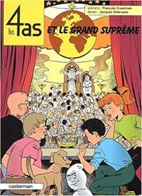 Couverture du livre Les 4 as et le grand Suprême - Francois Craenhals - Jacques Debruyne