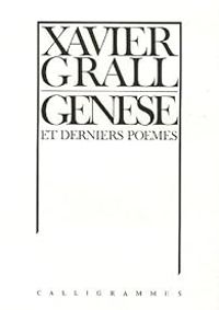 Couverture du livre Genèse et derniers poèmes - Xavier Grall