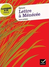 Couverture du livre Lettre à Ménécée (Épicure) - Picure  - Pierre Penisson