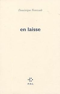 Couverture du livre En laisse - Dominique Fourcade