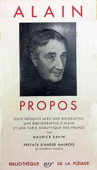  Alain - Propos