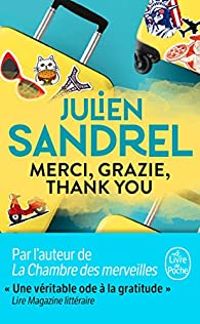 Couverture du livre Merci, Grazie, Thank you - Julien Sandrel