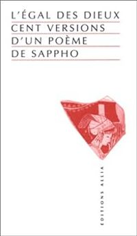 Couverture du livre L'Egal des dieux - Sappho 