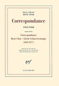 Couverture du livre Correspondance (1954-1968)  - Rene Char - Paul Celan - Gisele Celan Lestrange