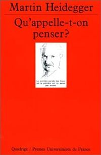 Couverture du livre Qu'appelle-t-on penser ? - Martin Heidegger