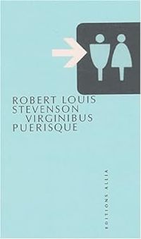 Couverture du livre Virginibus puérisque - Robert Louis Stevenson