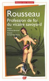 Couverture du livre Profession de foi du vicaire savoyard - Jean Jacques Rousseau