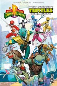 Couverture du livre Power rangers & tortues ninja - Ryan Parrott - Simone Di Meo - Walter Baiamonte