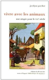 Couverture du livre Vivre avec les animaux  - Jocelyne Porcher