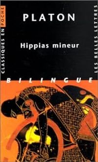 Couverture du livre Hippias mineur - Edition bilingue - Platon 