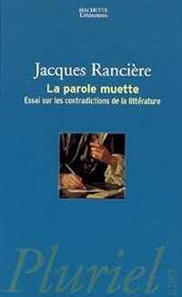 Couverture du livre La parole muette - Jacques Ranciere