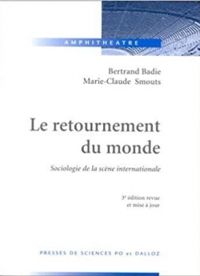 Couverture du livre Le retournement du monde - Bertrand Badie - Marie Claude Smouts