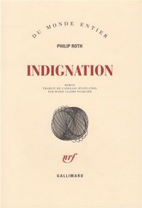 Couverture du livre Indignation - Philip Roth