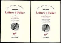 Couverture du livre Lettres à Félice - Tomes I et II  - Franz Kafka