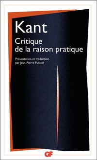 Couverture du livre Critique de la raison pratique - Emmanuel Kant