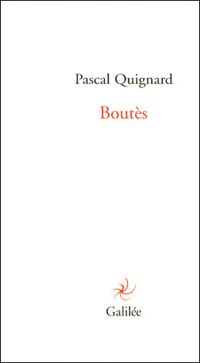 Couverture du livre Boutès - Pascal Quignard