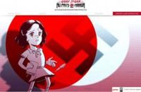 Couverture du livre Anne Frank au pays du manga - Vincent Bourgeau - Alain Lewkowicz - Marc Sainsauve - Samuel Pott