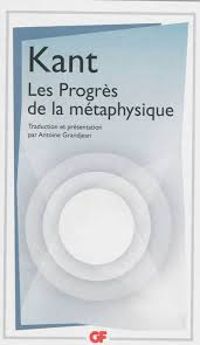 Couverture du livre Les progrès de la métaphysique en Allemagne depuis Leibniz et de Wolff - Emmanuel Kant