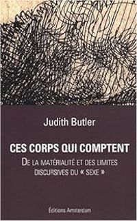 Couverture du livre Ces corps qui comptent  - Judith P Butler