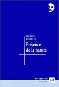 Couverture du livre Présence de la nature - Marcel Conche