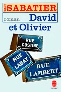 Couverture du livre David et Olivier - Robert Sabatier