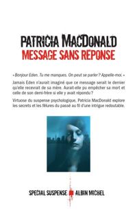 Couverture du livre Message sans réponse - Patricia Macdonald - Nicole Hibert