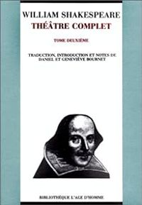 Couverture du livre Théâtre complet - William Shakespeare