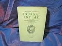 Couverture du livre Journal intime - Benjamin Constant